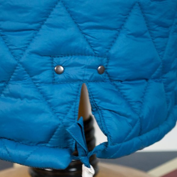 Steve Madden Teal Sherpa Trim Quilted Anorak Coat XL - Picture 13 of 16